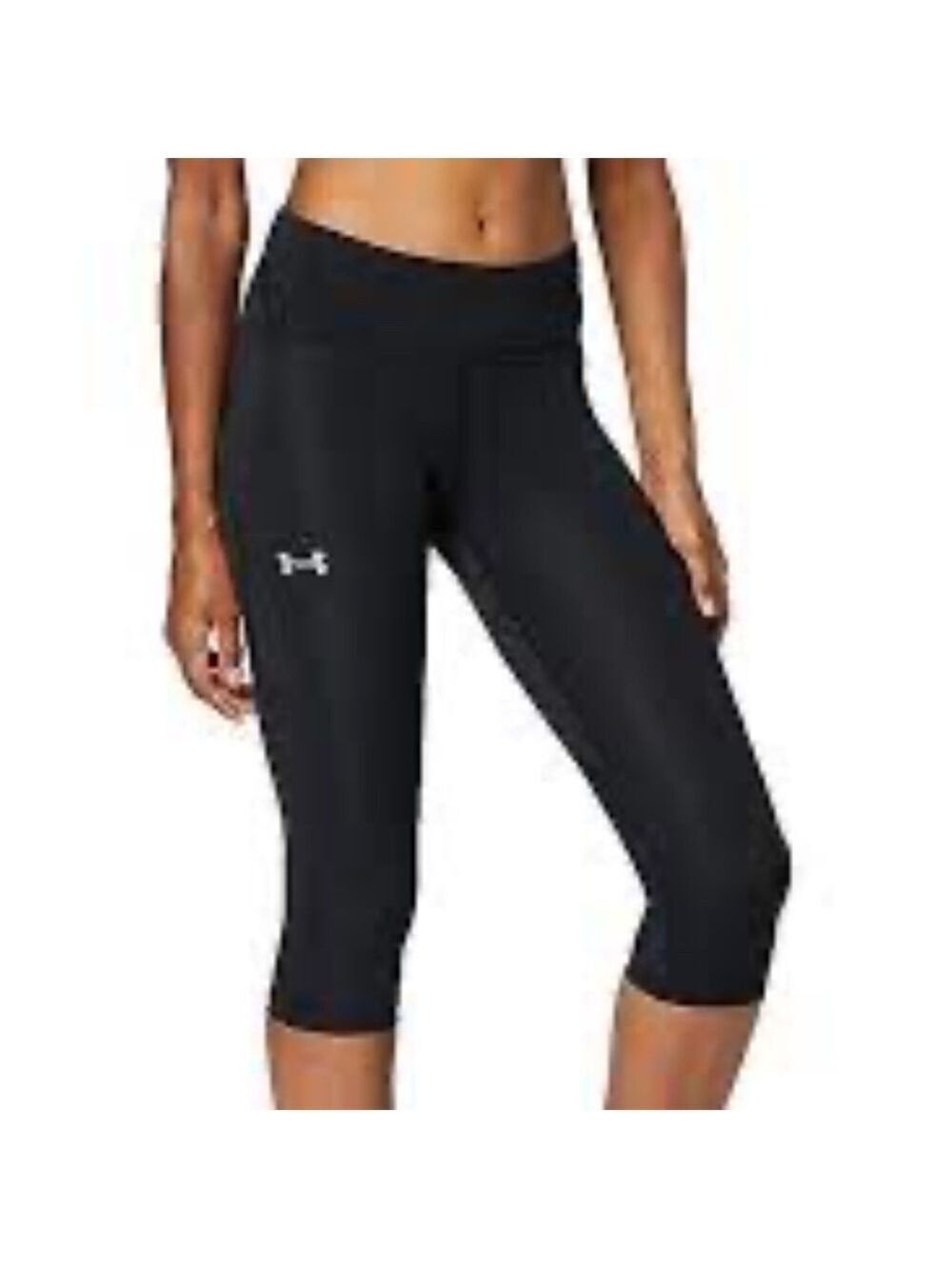 Under Armour HeatGear No-Slip Waistband Mid-Rise Capris